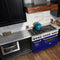 48 In. 6.0 Cu. Ft. Legacy Dual Fuel Range With 7 Burner Gas Cooktop And 2 Electric Ovens In Stainless Steel And Blue Matte Doors