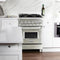 24 In. 2.8 Cu. Ft. Legacy Dual Fuel Range With Gas Cooktop And Electric Convection Oven In Stainless Steel With 4 Brass Burners