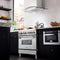 36 In. 4.6 Cu. Ft. Legacy Dual Fuel Range With Gas Cooktop And Electric Convection Oven In Stainless Steel With 6 Brass Burners