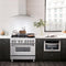 36 In. 4.6 Cu. Ft. Legacy Dual Fuel Range With Gas Cooktop And Electric Convection Oven In Stainless Steel With 6 Brass Burners