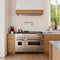 48 In. 6.0 Cu. Ft. Legacy Dual Fuel Range With Gas Cooktop And 2 Electric Ovens In Stainless Steel With Brass Burners