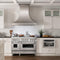 48 In. 6.0 Cu. Ft. Legacy Dual Fuel Range With Gas Cooktop And 2 Electric Ovens In Stainless Steel With Brass Burners