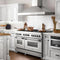 60 In. 7.4 Cu. Ft. Legacy Dual Fuel Range With Gas Cooktop And 2 Electric Convection Ovens In Stainless Steel With 8 Brass Burners