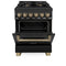 Autograph Edition 24 in. 2.8 cu. ft. Legacy Dual Fuel Range with 4 Burner Gas Cooktop and Electric Convection Oven