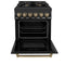 Autograph Edition 24 in. 2.8 cu. ft. Legacy Dual Fuel Range with 4 Burner Gas Cooktop and Electric Convection Oven