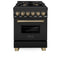 Autograph Edition 24 in. 2.8 cu. ft. Legacy Dual Fuel Range with 4 Burner Gas Cooktop and Electric Convection Oven