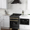Autograph Edition 24 in. 2.8 cu. ft. Legacy Dual Fuel Range with 4 Burner Gas Cooktop and Electric Convection Oven