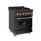 Autograph Edition 24 in. 2.8 cu. ft. Legacy Dual Fuel Range with 4 Burner Gas Cooktop and Electric Convection Oven