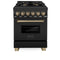 Autograph Edition 24 in. 2.8 cu. ft. Legacy Dual Fuel Range with 4 Burner Gas Cooktop and Electric Convection Oven