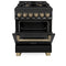 Autograph Edition 24 in. 2.8 cu. ft. Legacy Dual Fuel Range with 4 Burner Gas Cooktop and Electric Convection Oven