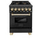 Autograph Edition 24 in. 2.8 cu. ft. Legacy Dual Fuel Range with 4 Burner Gas Cooktop and Electric Convection Oven