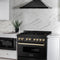 Autograph Edition 36 In. 4.6 Cu. Ft. Legacy Dual Fuel Range With 6 Burner Gas Cooktop And Electric Convection Oven In Black Stainless Steel And Polished Gold Accents