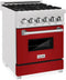 24" 2.8 cu. ft. Dual Fuel Range with Gas Stove and Electric Oven