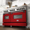 60 in. 7.4 cu. ft. Legacy Dual Fuel Range with 9 Burner Gas Cooktop and 2 Electric Convection Ovens