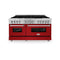 60 in. 7.4 cu. ft. Legacy Dual Fuel Range with 9 Burner Gas Cooktop and 2 Electric Convection Ovens