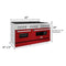 60 in. 7.4 cu. ft. Legacy Dual Fuel Range with 9 Burner Gas Cooktop and 2 Electric Convection Ovens