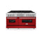 60 in. 7.4 cu. ft. Legacy Dual Fuel Range with 9 Burner Gas Cooktop and 2 Electric Convection Ovens