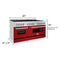 60 in. 7.4 cu. ft. Legacy Dual Fuel Range with 9 Burner Gas Cooktop and 2 Electric Convection Ovens
