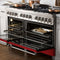 60 in. 7.4 cu. ft. Legacy Dual Fuel Range with 9 Burner Gas Cooktop and 2 Electric Convection Ovens