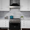 30 In. 4.0 Cu. Ft. Legacy Dual Fuel Range With 4 Burner Gas Cooktop And Electric Convection Oven In Satin Stainless Steel And Black Matte Door