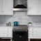 30 In. 4.0 Cu. Ft. Legacy Dual Fuel Range With 4 Burner Gas Cooktop And Electric Convection Oven In Satin Stainless Steel And Black Matte Door