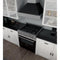 30 In. 4.0 Cu. Ft. Legacy Dual Fuel Range With 4 Burner Gas Cooktop And Electric Convection Oven In Satin Stainless Steel And Black Matte Door