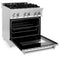 30 In. 4.0 Cu. Ft. Legacy Dual Fuel Range With 4 Burner Gas Cooktop And Electric Convection Oven In Stainless Steel With Satin Stainless Steel Door