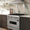 36 In. 4.6 Cu. Ft. Legacy Dual Fuel Range With 6 Burner Gas Cooktop And Electric Convection Oven In Stainless Steel With Satin Stainless Steel Door