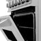 24 In. 2.8 Cu. Ft. Legacy Dual Fuel Range With 4 Burner Gas Cooktop And Electric Convection Oven In Satin Stainless Steel