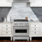 30 In. 4.0 Cu. Ft. Legacy Dual Fuel Range With 4 Burner Gas Cooktop And Electric Convection Oven In Satin Stainless Steel