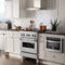 30 In. 4.0 Cu. Ft. Legacy Dual Fuel Range With 4 Burner Gas Cooktop And Electric Convection Oven In Satin Stainless Steel