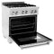 30 In. 4.0 Cu. Ft. Legacy Dual Fuel Range With 4 Burner Gas Cooktop And Electric Convection Oven In Satin Stainless Steel