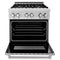 30 In. 4.0 Cu. Ft. Legacy Dual Fuel Range With 4 Burner Gas Cooktop And Electric Convection Oven In Satin Stainless Steel