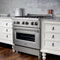 30 In. 4.0 Cu. Ft. Legacy Dual Fuel Range With 4 Burner Gas Cooktop And Electric Convection Oven In Satin Stainless Steel