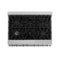 36 In. 4.6 Cu. Ft. Legacy Dual Fuel Range With 6 Burner Gas Cooktop And Electric Convection Oven In Satin Stainless Steel