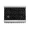 36 In. 4.6 Cu. Ft. Legacy Dual Fuel Range With 6 Burner Gas Cooktop And Electric Convection Oven In Satin Stainless Steel