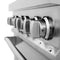 30 In. 4.0 Cu. Ft. Legacy Dual Fuel Range With Gas Cooktop And Electric Convection Oven In Satin Stainless Steel With 4 Brass Burners