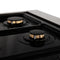 36 In. 4.6 Cu. Ft. Legacy Dual Fuel Range With Gas Cooktop And Electric Convection Oven In Satin Stainless Steel With 6 Brass Burners