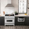 36 In. 4.6 Cu. Ft. Legacy Dual Fuel Range With Gas Cooktop And Electric Convection Oven In Satin Stainless Steel With 6 Brass Burners