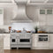 48 In. 6.0 Cu. Ft. Legacy Dual Fuel Range With Gas Cooktop And 2 Electric Ovens In Satin Stainless Steel With 6 Brass Burners