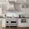48 In. 6.0 Cu. Ft. Legacy Dual Fuel Range With Gas Cooktop And 2 Electric Ovens In Satin Stainless Steel With 6 Brass Burners