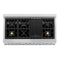 48 In. 6.0 Cu. Ft. Legacy Dual Fuel Range With Gas Cooktop And 2 Electric Ovens In Satin Stainless Steel With 6 Brass Burners