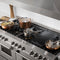 60 In. 7.4 Cu. Ft. Legacy Dual Fuel Range With Gas Cooktop And 2 Electric Convection Ovens In Satin Stainless Steel With 8 Brass Burners