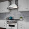 30 In. 4.0 Cu. Ft. Legacy Dual Fuel Range With 4 Burner Gas Cooktop And Electric Convection Oven In Satin Stainless Steel And White Matte Door