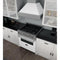 30 In. 4.0 Cu. Ft. Legacy Dual Fuel Range With 4 Burner Gas Cooktop And Electric Convection Oven In Satin Stainless Steel And White Matte Door
