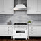36 In. 4.6 Cu. Ft. Legacy Dual Fuel Range With 6 Burner Gas Cooktop And Electric Convection Oven In Satin Stainless Steel And White Matte Door
