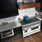 48 In. 6.0 Cu. Ft. Legacy Dual Fuel Range With 7 Burner Gas Cooktop And 2 Electric Ovens In Satin Stainless Steel And White Matte Doors