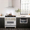 Autograph Edition 36 In. 4.6 Cu. Ft. Legacy Dual Fuel Range With 6 Burner Gas Cooktop And Electric Convection Oven In Satin Stainless Steel And Polished Gold Accents
