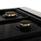 Autograph Edition 36 In. 4.6 Cu. Ft. Legacy Dual Fuel Range With 6 Burner Gas Cooktop And Electric Convection Oven In Satin Stainless Steel And Polished Gold Accents