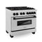 Autograph Edition 36 In. 4.6 Cu. Ft. Legacy Dual Fuel Range With 6 Burner Gas Cooktop And Electric Convection Oven In Satin Stainless Steel And Matte Black Accents